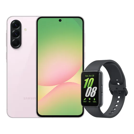 Imagem do produto A56 5g (256gb) - Rosa + Galaxy Fit3 - Grafite