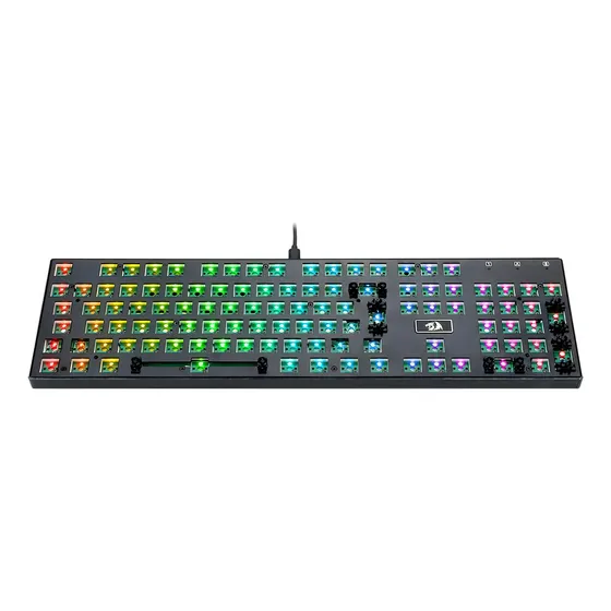 Imagem do produto Base De Teclado Redragon Devarajas Barebone Preto Rgb Abnt2 Idioma Português Brasil