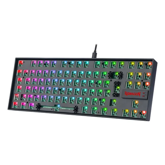 Imagem do produto Base Teclado Redragon Kumara Barebone Edition Cor de teclado Preto Idioma Português Brasil