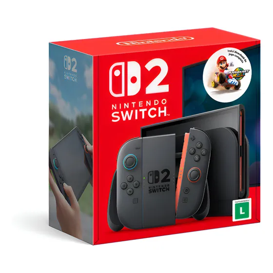 Imagem do produto Bundle Console Nintendo Switch 2 + Mario Kart World, Modelo Nacional de Tomada