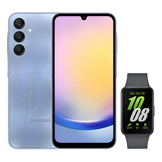 Imagem do produto Celular Samsung A25 5g (256gb) - Azul + Galaxy Fit3