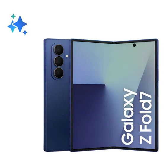 Imagem do produto Celular Samsung Galaxy Z Fold7 512GB, 12GB RAM, Tela 8.0" + 6.5", Câmera Traseira 200+12+10MP, Frontal 10+10MP - Azul