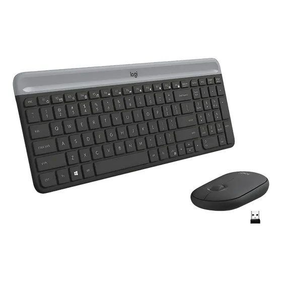 Imagem do produto Combo Teclado e Mouse sem fio Logitech MK470 Grafite