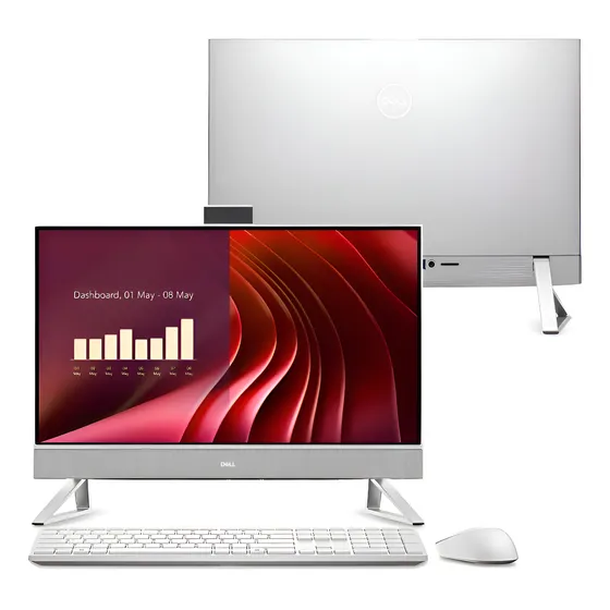 Imagem do produto Computador All-in-one EC24250 com tela de 23.8 polegadas Intel Core I5 8gb RAM 1TB Windows 11 Branco Dell