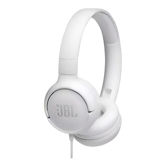 Imagem do produto Fone De Ouvido Com Fio E Microfone Tune 500 Branco Jbl