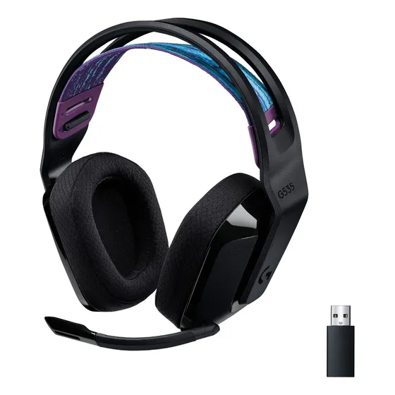 Imagem do produto Fone De Ouvido Gamer Sem Fio Logitech G G535 Preto Preto