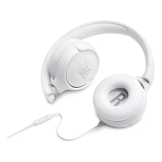 Imagem do produto Fone De Ouvido Jbl Tune 500 Supra Auricular On Ear Branco