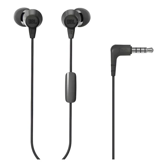 Imagem do produto Fones de Ouvido com Microfone e Fio JBL C50HI Cor Preto
