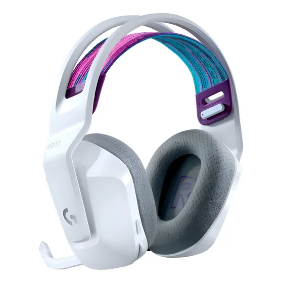 Imagem do produto Headset Gamer Sem Fio Logitech G733 - Branco
