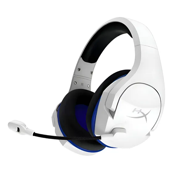 Imagem do produto Headset over-ear gamer sem fio HyperX Cloud Stinger Core HHSS1C-KB branco com luz sem luz
