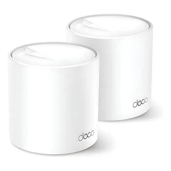 Imagem do produto Kit 2 Roteadores Mesh Wi-Fi 6 Gigabit Dual-Band AX3000 Branco TP-Link