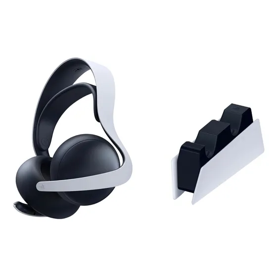 Imagem do produto Kit Headset Pulse Elite + Base De Carregamento Ps5 Sony Cor Branco