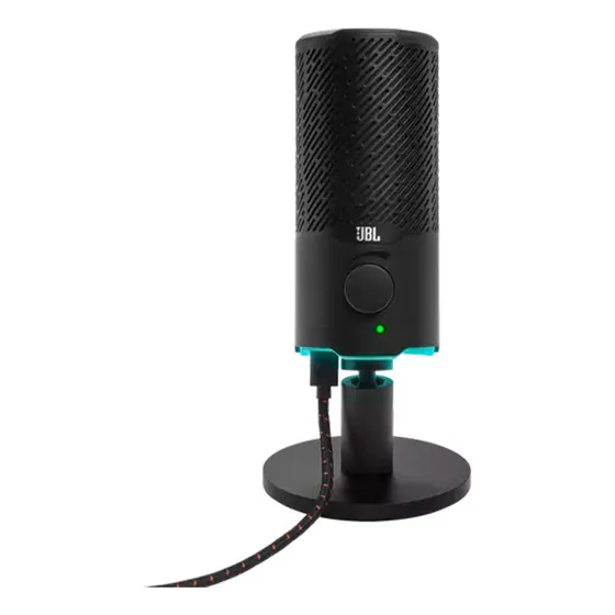 Imagem do produto Microfone Jbl Quantum Stream Condensador Duplo Com Fio E Led Cor Preto JBLQSTREAMBLK