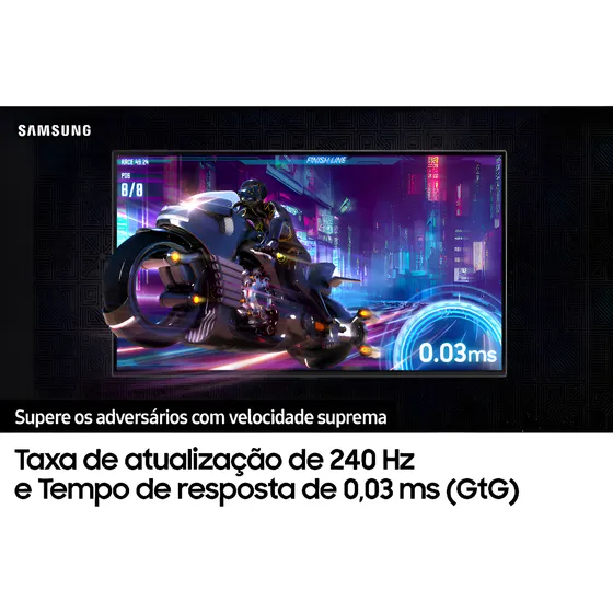 Imagem do produto Monitor Gamer Samsung Odyssey Oled G8 32" 240 Hz 0,03 ms Uhd Cor Prata