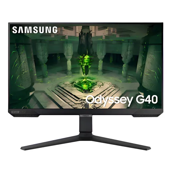 Imagem do produto Monitor Samsung Odyssey G40 25" Preto, Full HD, IPS, 240Hz, 1ms, HDMI, FreeSync Premium, G-Sync