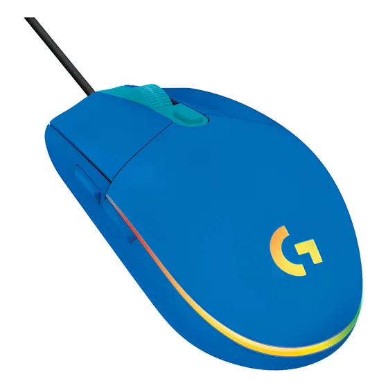 Imagem do produto Mouse Gamer Logitech G203 RGB LIGHTSYNC, até 8.000 DPI, Azul
