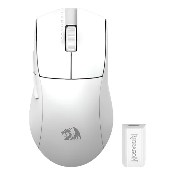 Imagem do produto Mouse Gamer Redragon King 4k Pro Branco M916w-pro-4k