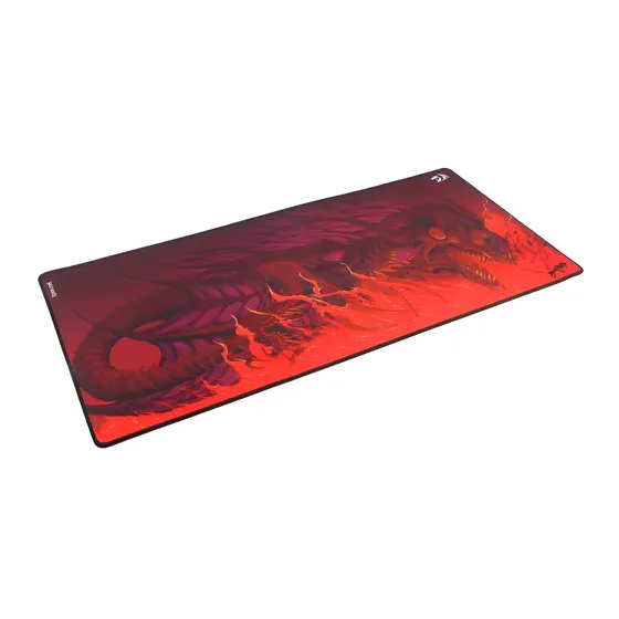 Imagem do produto Mouse pad Gamer Infernal Dragon Seiryu 880x420mm Cor Preto com Vermelho Redragon