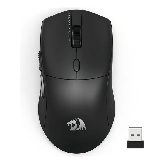 Imagem do produto Mouse Redragon Neva Pro Preto Ultraleve 54g Paw3395 26000dpi Preto