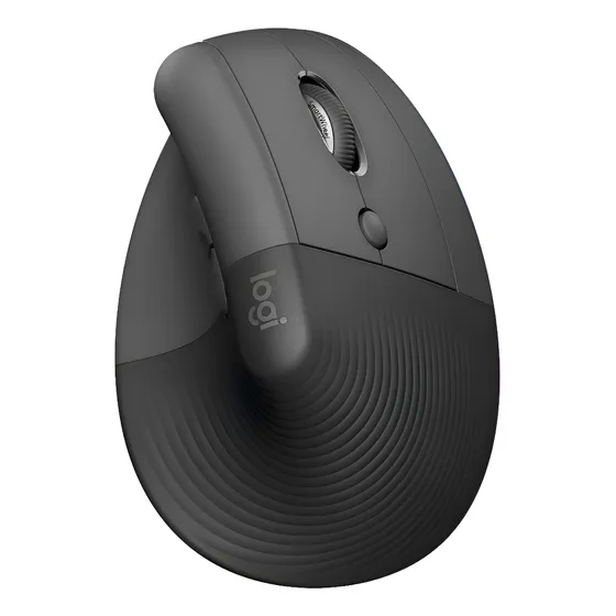 Imagem do produto Mouse Sem Fio Logitech Lift Vertical - Grafite