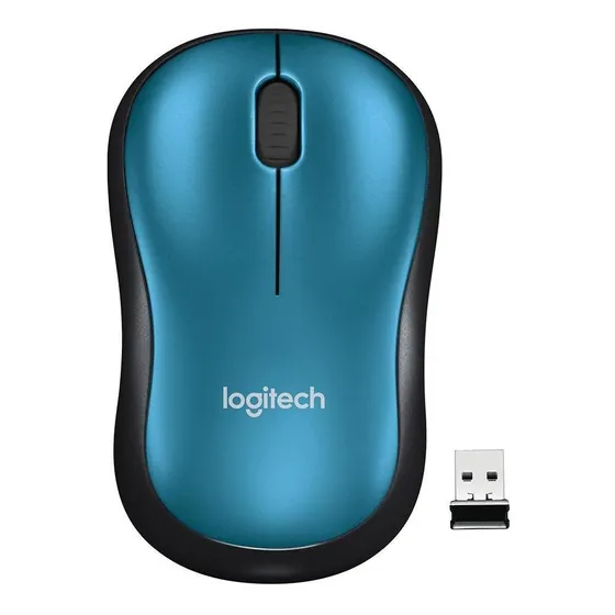 Imagem do produto Mouse sem fio Logitech M185 com Pilha Inclusa - Azul