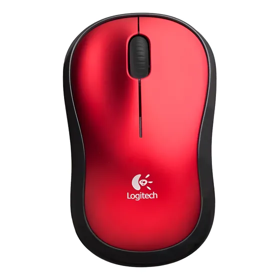 Imagem do produto Mouse Sem Fio Logitech M185 Com Pilha Inclusa - Vermelho