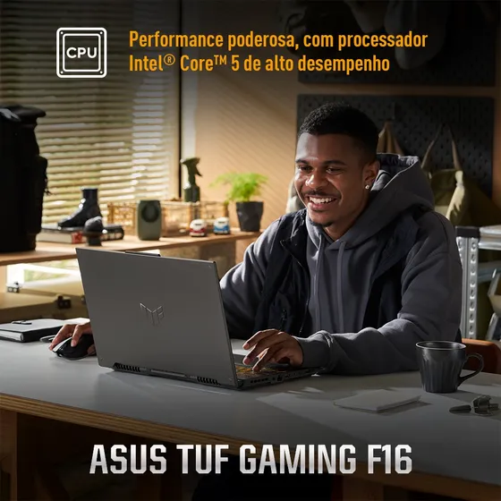 Imagem do produto Notebook Asus Tuf Gaming F16 8gb 512gb Ssd Keepos Mecha Grey