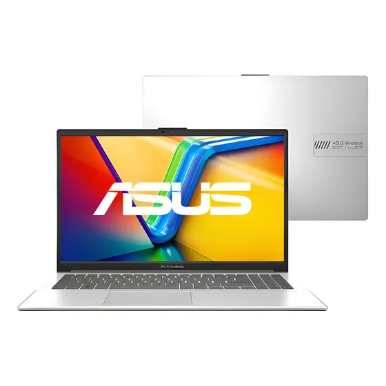 Imagem do produto Notebook ASUS Vivobook Go 15 Core i3 N305 4GB Ram 256GB SSD W11 Home Tela 15,6" Full HD Prata Metálico - E1504GA-NJ441W