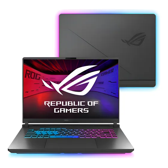 Imagem do produto Notebook Gamer Rog Strix G16 G615jpr Nvidia Rtx 5070 Intel Core I9 14900hx 32gb Ram 1tb Ssd Windows 11 Home Tela 16 240hz Led Cinza - S5001w