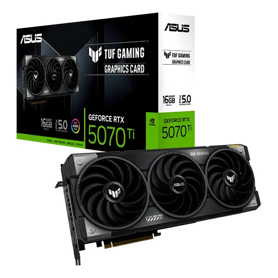 Imagem do produto Placa De Vídeo Asus Nvidia Tuf Pta Rtx5070ti 16gb Gdrr7 256b