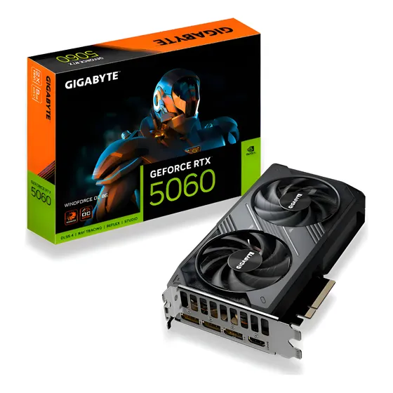 Imagem do produto Placa De Vídeo Geforce Rtx 5060 Windforce Oc 8g Gigabyte