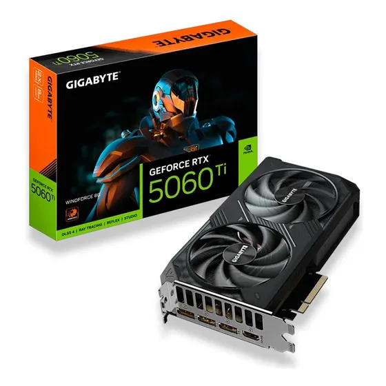 Imagem do produto Placa De Video Gigabyte Geforce Rtx 5060 Ti Windforce 8gb