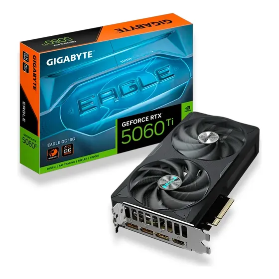 Imagem do produto Placa De Vídeo Gigabyte Rtx 5060ti Eagle Oc 8gb Gddr7 Dlss