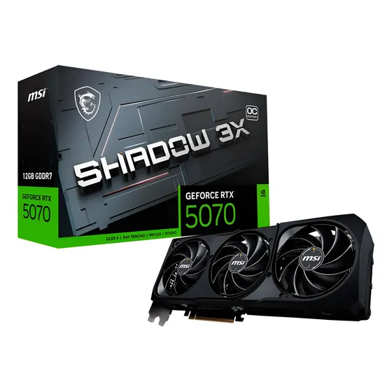 Imagem do produto Placa De Video Msi Geforce Rtx 5070 Shadow 3x Oc 12gb Gddr7