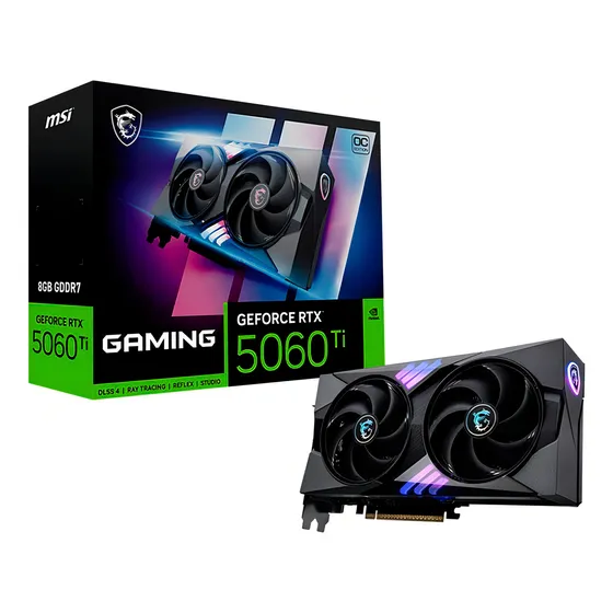 Imagem do produto Placa De Vídeo Msi Nvidia Gaming Oc Rtx5060ti 8gb Gdrr7 128b
