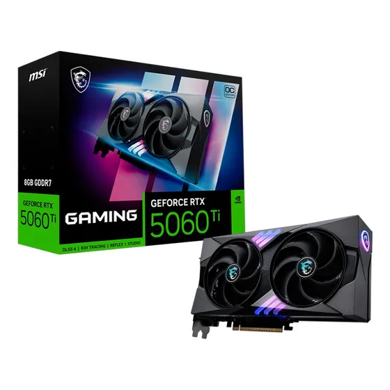 Imagem do produto Placa De Vídeo Msi Rtx 5060 Ti 8gb Gddr7 128 Bits Gaming