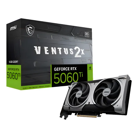 Imagem do produto Placa de vídeo Msi Rtx 5060 Ti Ventus Oc 16gb Gddr7 Pcie 5.0