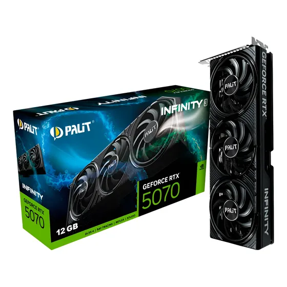 Imagem do produto Placa De Video Palit Geforce Rtx 5070 Infinity 3 12gb Gddr7