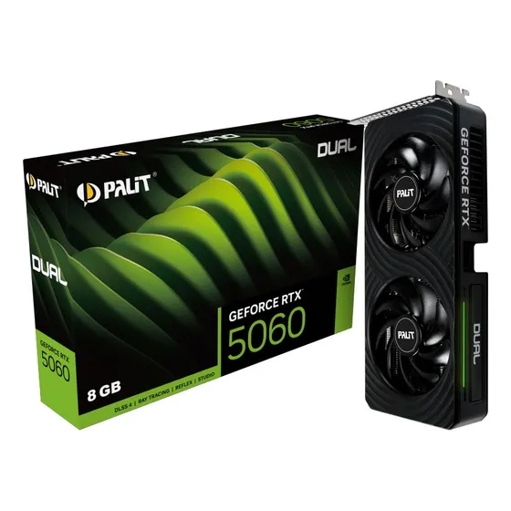 Imagem do produto Placa de vídeo Palit Nvidia Geforce Rtx 5060 Dual 8gb Gddr7
