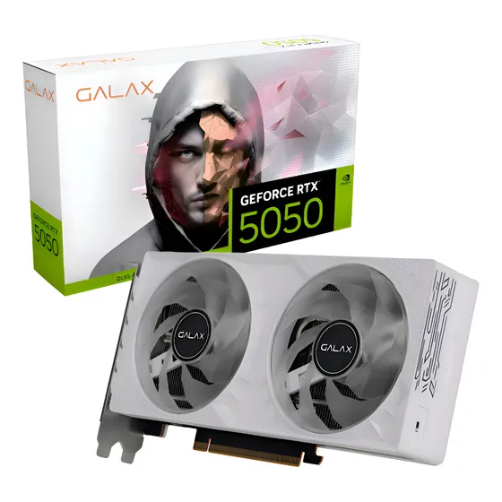 Imagem do produto Placa De Vídeo Rtx 5050 8gb Gddr6 128bits Galax White Gamer