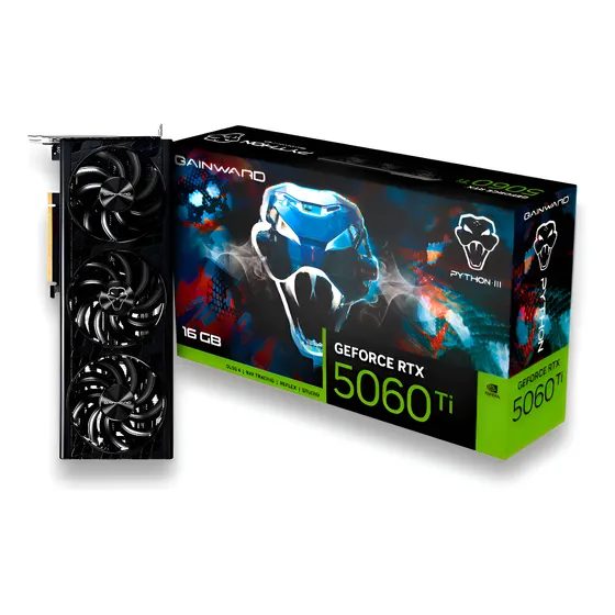 Imagem do produto Placa Gpu Rtx5060ti 16gb Python Iii Gddr7 128bits Gainward
