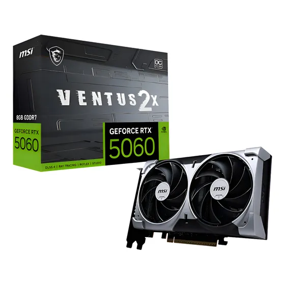 Imagem do produto Placa gráfica Nvidia Geforce Msi Rtx 5060 Ventus 2x Oc 8gb Gddr7 Dlss4