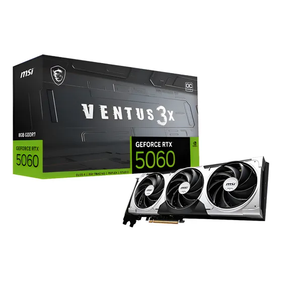 Imagem do produto Placa gráfica Nvidia Geforce Msi Rtx 5060 Ventus 3x Oc 8gb Gddr7 Dlss4