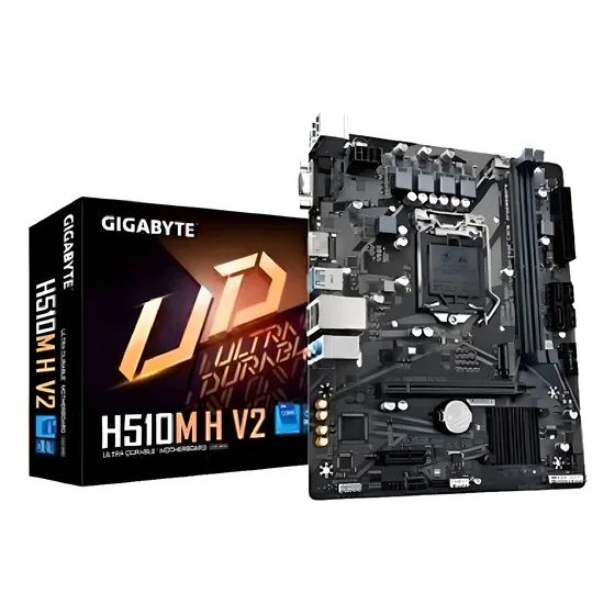 Imagem do produto Placa Mãe Ddr4 Gigabyte H510m H V2 Intel Hdmi M.2 Cor Preto