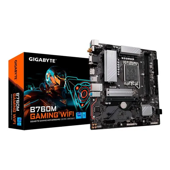 Imagem do produto Placa-mãe Gigabyte B760m Gaming Wifi, Lga1700, M Atx, Ddr5 Preto