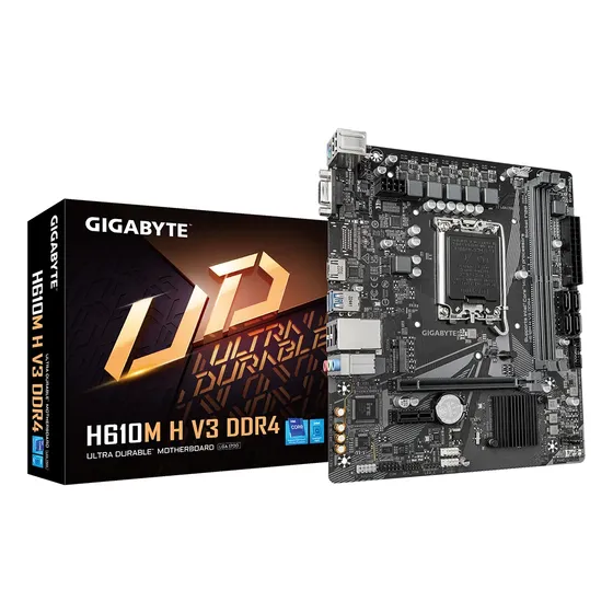 Imagem do produto Placa-mãe Gigabyte H610m H V3 Ddr4 Lga1700 Micro Atx Black
