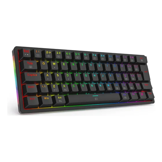 Imagem do produto Redragon Akali Rgb Preto Switch Marrom Preto Português Abnt2