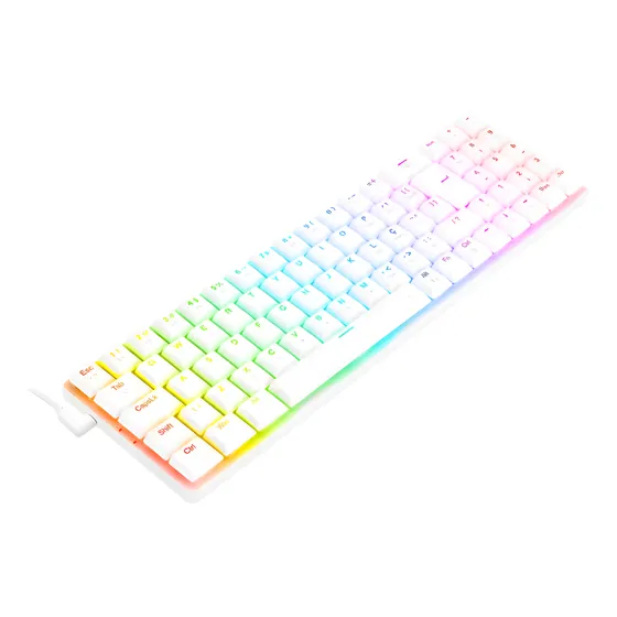 Imagem do produto Redragon Ashe Rgb Lunar White Switch Azul Lunar White Português Abnt2