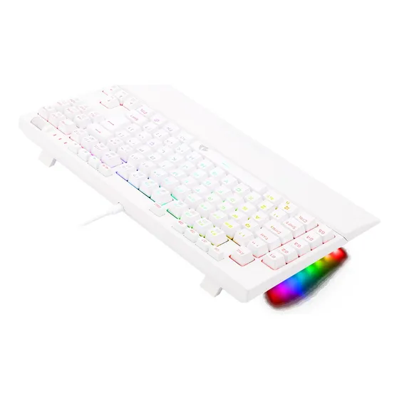 Imagem do produto Redragon Broadsword Pro Óptico Rgb Branco Switch Marrom Lunar White Português Abnt2