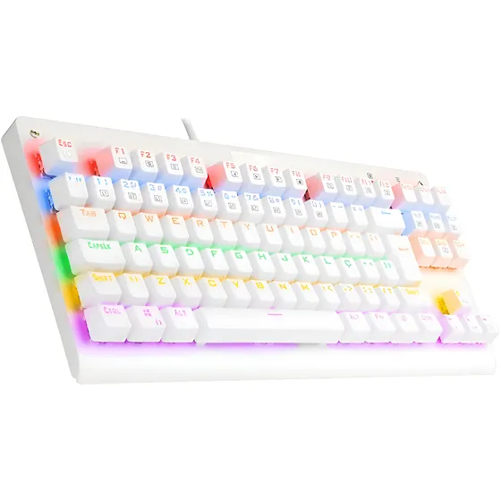 Imagem do produto Redragon Dark Avenger Rainbow Lunar White Switch Vermelho Lunar White Português Abnt2
